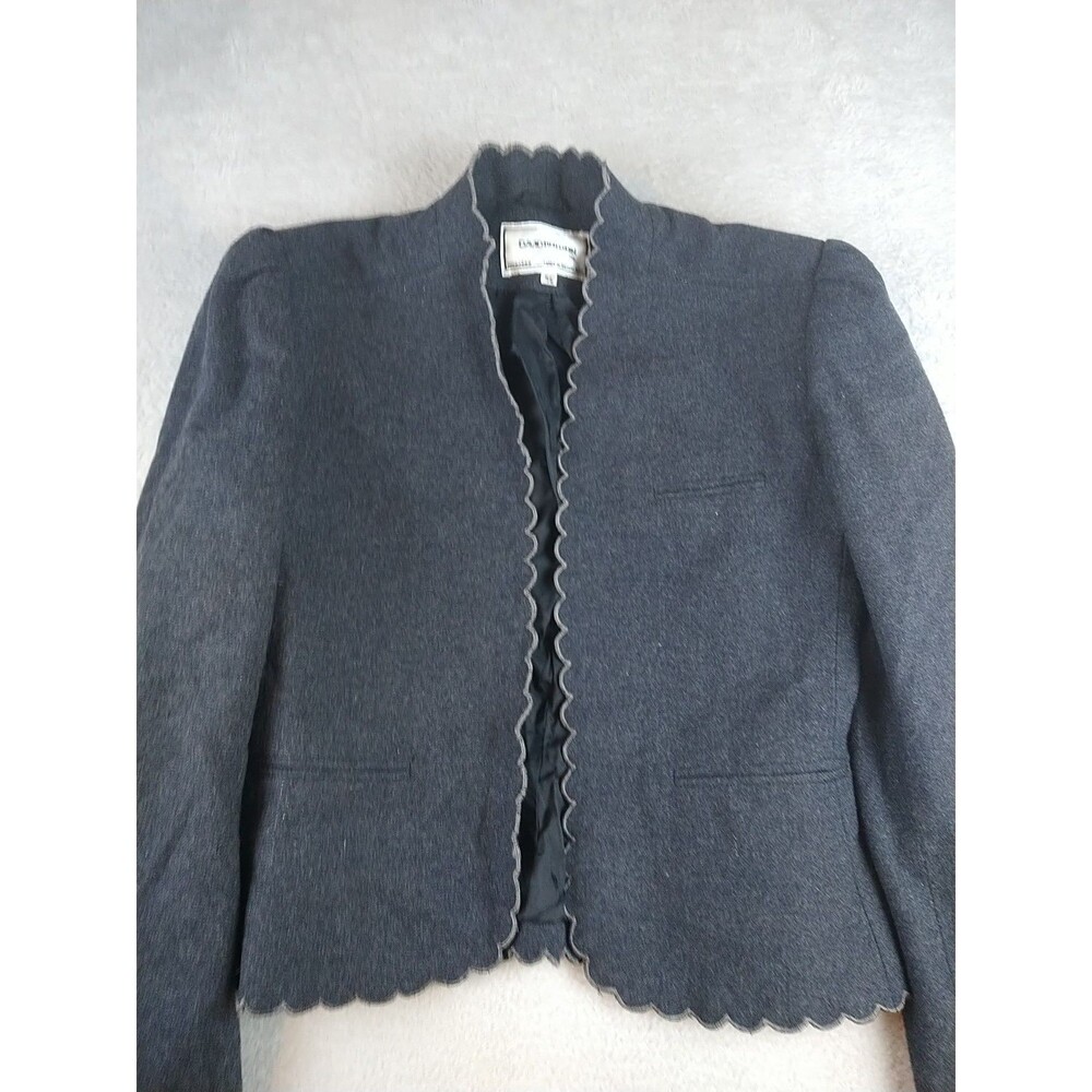 Vintage David Benjamin Wool Blend Blazer Size 5/6 Small Scalloped Trim